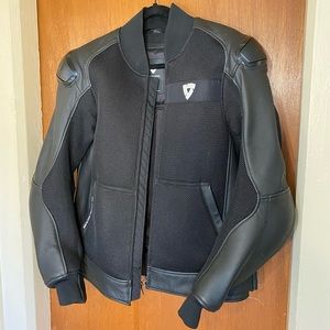 Revit Leather Motorcycle Jacket with Armor